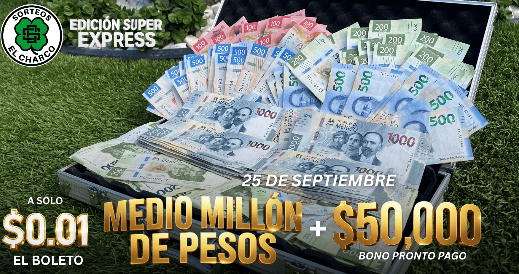 Premio: Gran cantidad de dinero en efectivo