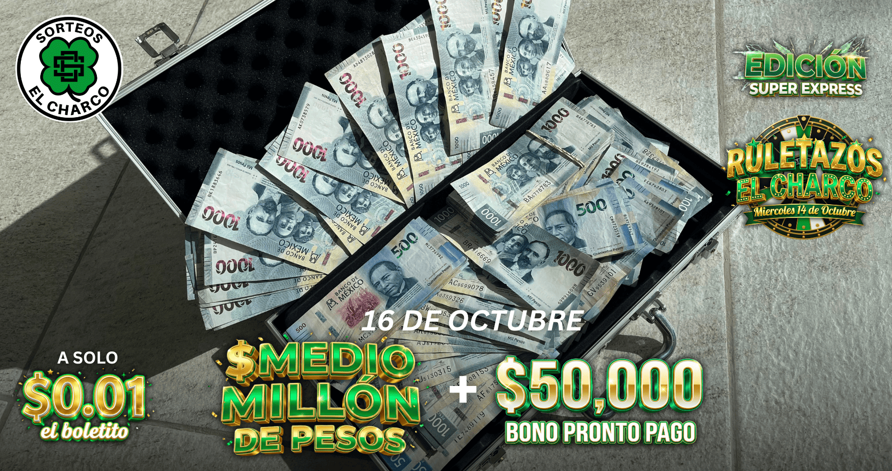 Premio: Gran cantidad de dinero en efectivo
